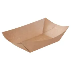 Greenbox Snackschalen, trocken & leicht fettige Speisen, braun  DCA061501 , 1 Packung = 250 Stück, Fassungsvermögen: 800 ml