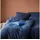 ELEGANTE Inverness Gestreift Blau 135 x 200 cm + 80 x 80 cm