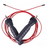 Gorilla Sports GORILLA SPORTS® Springseil Schwarz/Rot inkl. Beutel Zusatzgewichten,