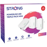 STRONG POWERL600TRIMINI Powerline 600 Klein und kompakt, um das Netz überall in Ihrem Haus mit Strom zu bringen
