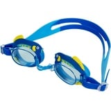 fashy Junior Schwimmbrille Funny, Rahmen mit Motivmuster, 4106, Blau