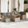 vidaXL Garten-Sofagarnitur 8-tlg. Loungeset beige
