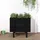 furnicato Hochbeet Pflanzkübel 62 x 50 x 57 cm Schwarz