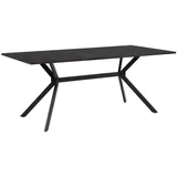 Möbel Kraft Oskar 90 x 75 x 180 cm schwarz