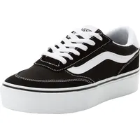 Vans Brooklyn Ls Damen Plateau-Sneaker Schwarz/Weiß 36,5