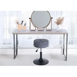 MCW Hocker MCW-C22 Stoff Ø 37 cm Creme-Weiß