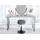 MCW Hocker MCW-C22 Stoff Ø 37 cm Creme-Weiß