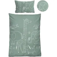 Biberna Melange-Flanell Bettwäsche, 0840520 Tiere