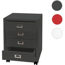 Mendler HWC-L49 Aktenschrank 55x40x41 cm dunkelgrau