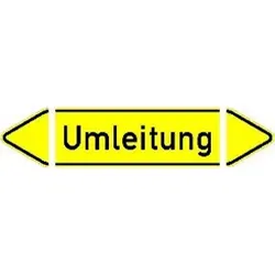 VKZ.36, 1400x350mm Umleitung + Wechselspitze RAL-Gütezeichen Folie RA1