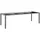 vidaXL Gartentisch 250x100x75 cm Hartglas und Poly Rattan Grau