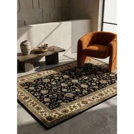 KADIMA DESIGN Kurzflorteppich, TANNHEIM, orientalisch, aus Polypropylen, Schwarz, 300 x 400 cm