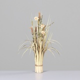 DPI Wiesenblumen-Stehgras mit Blüten sand, Trocken-Optik, 65 cm