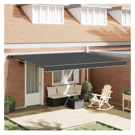 vidaXL Einziehbare Markise 450 x 300 cm anthrazit