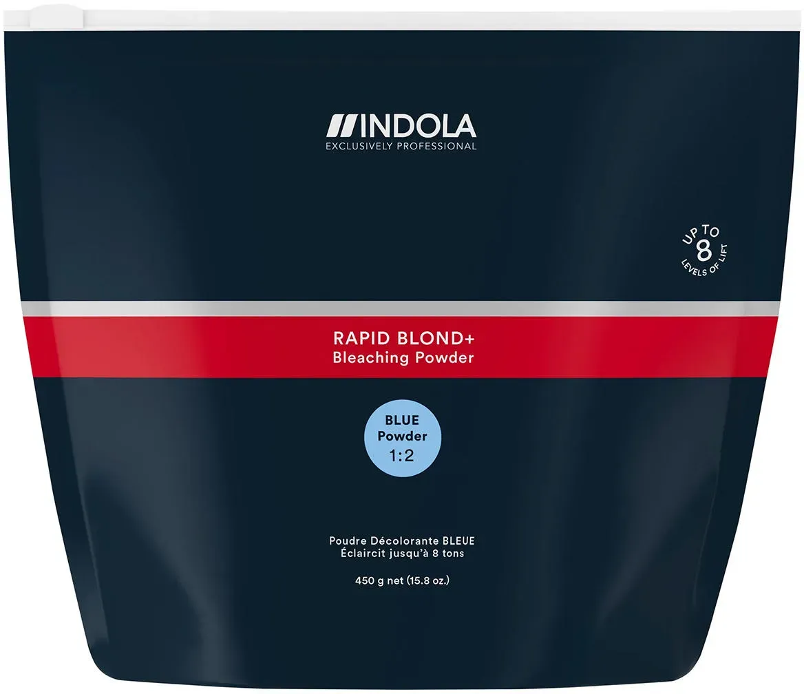Indola Profession Rapid Blonde+ Blau - Aufhellung um bis zu 8 Stufen, 450 g