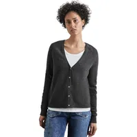 STREET ONE Damen A253824 Kurzer Cardigan,Grau, 40 - 40