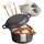 Vevor Dutch Oven 4,73 L Gusseisen schwarz