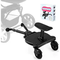 Buggy Board für alle Kinderwagen, Kiddy Board mit Sitz, Überholbrett für 2-6 Jahre alte Kinder, mit einer maximalen Belastung von 55 Pfund, 2pcs