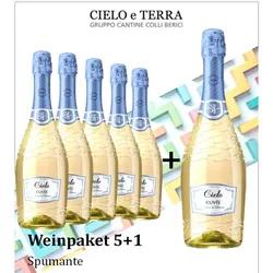 Casa Defra Spumante Cielo Cuvée blanc de blanc 5+1 Angebot