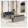 vidaXL Gartensofa-Set 7-tlg. grau Polyrattan
