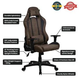 Arozzi Torretta Supersoft Gaming-Stuhl Braun