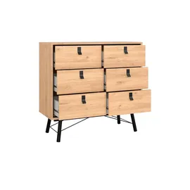 CaliCosy Kommode Ripley 102 x 95 x 40 cm Holzfarben