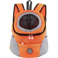 M MUNCASO Hundetrage-Rucksack Welpentasche Kleine Haustier-Fronttasche mit Atmungsaktivem, Head-Out-Design, Wasserdichter Boden für Reisen, Outdoor, Wandern