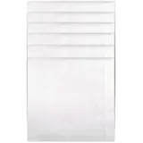 Style Square Taschentücher aus 100 % Baumwolle, groß, 50 cm, Weiß, King-Size-Größe, weiß, 50 CM - 50
