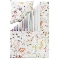 ESTELLA Mako-Satin Wendebettwäsche Floral Multicolor 1 Bettbezug 155 x 220 cm + 1 Kissenbezug 80 x 80 cm