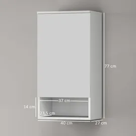 Homcom Wandschrank-40L x 27B x 77H cm-Weiß | Gr.: onesize