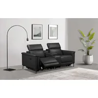 2-Sitzer PLACES OF STYLE "Lund, 2er-Kinosofa, TV-Sessel, Multimedia-Sofa, USB-A", schwarz, B:195cm H:97cm T:99cm, Kunstleder 100% Polyurethan, Sofas, m. elektrischer o. manueller Relaxfunktion, Getränkehalter u. Staufach