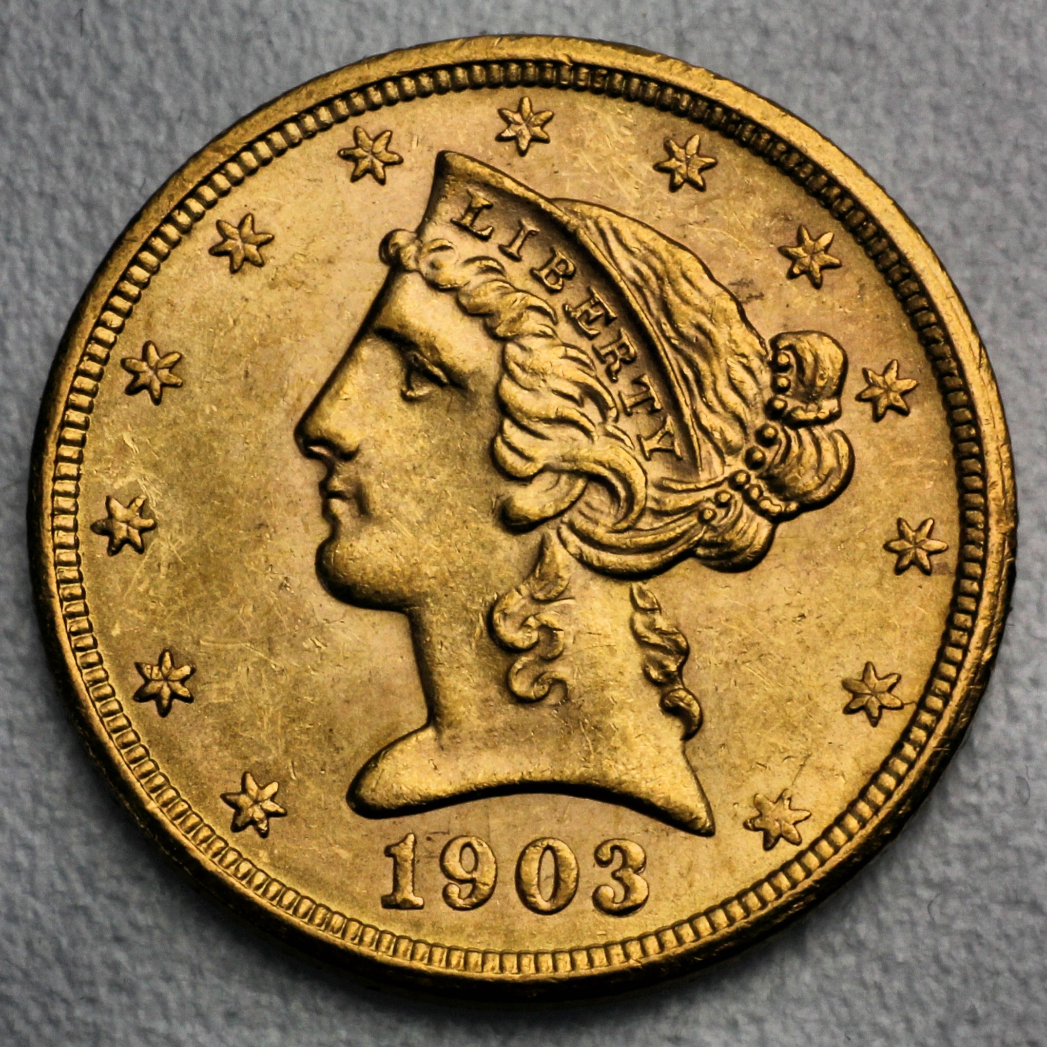 Goldmünze 5 Dollars - Liberty Half Eagle (USA)