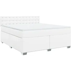 vidaXL Boxspringbett 180 x 200 cm Weiß