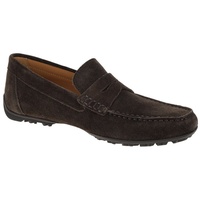 GEOX Kosmopolis Mokassin Schuhe braun Velour U35CFB für Herren,