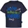 TRIGEMA T-Shirt TRIGEMA "TRIGEMA T-Shirt mit lustigem Spruch-Print", Mädchen, Gr. 92, blau (navy), Feinripp, 100% Baumwolle, Basic, Rundhals, Shirts T-Shirt