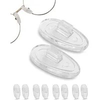 SPORTS WORLD VISION Brillen-Nasenpads | Hochwertige weiche A-förmige Nasenpads aus Silikon für Brillen | 17mm Push-in Brillenkissen im 5er-Pack