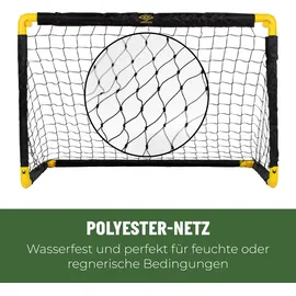 Umbro Fußballtor Schwarz/Gelb 90 x 59 x 61 cm