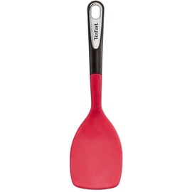 Tefal Ingenio Pfannenwender | Kunststoff | Rot/Schwarz | Öse zum Aufhängen |Spülmaschinenfest | optimale Flexibilität zum Wenden, 30.5 x 8.5 x 4 cm
