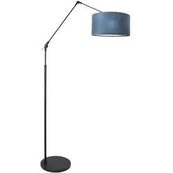 Gelenkleuchte Stehleuchte Lampe Textil blau schwarz Höhenverstellbar beweglich