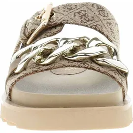 GUESS Damen Fatema2 Sneaker, Beige Braun, 39 - 39
