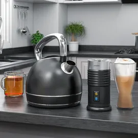 Arendo Frühstücks Set 1,7 l Matt Schwarz