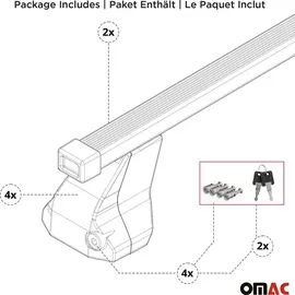 Omac Dachträger für Mercedes B Klasse W245 2005-2011