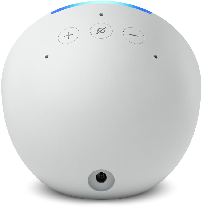 Amazon Echo Pop weiß - Kompakter und smarter Bluetooth-Lautsprecher mit vollwertigem Klang und Alexa