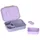 Lässig Brotdose Frühstücksbox BPA-frei mit herausnehmbarer Trennung/Bento-Lunchbox Little Gang Heart lilac