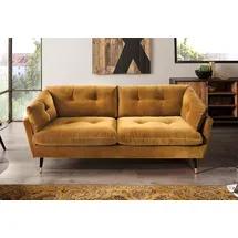 trends by hg Couch 2,5-Sitzer Gelb