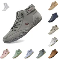 UPOI Barfuss Schuhe Herren Damen Alpaca Barfuss Barfußschuhe Unisex Alpaca Ergonomischer Schuhe Mit Klettverschluss Wasserdichter Schmerzlindernder Leder Barfußschuh Barfussschuhe - 40 EU