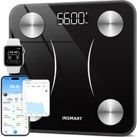 INSMART Personenwaage Digital Schwarz