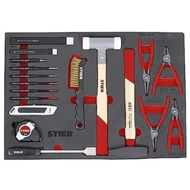 Stier Steckschlüssel-Satz 1/4" 3/8" 1/2" 179-teilig in Weichschaumeinlage (EVA)