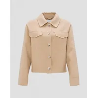 Opus Wolljacke HATILLI Boxy Fit aus weichem Woll Mix Soft Oat, 42