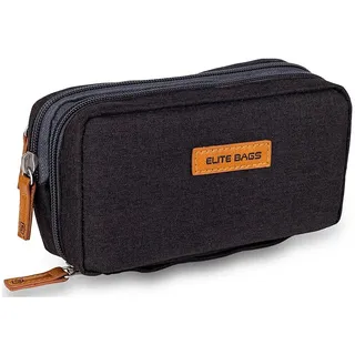 Elite Bags Aufbewahrungstasche Elite Bags DIABETIC'S Diabetikertasche schwarz (Insulin-Tasche, 1-tlg., inkl. Kühlpad), geschütztes, thermoisoliertes Insulin-Fach mit Platz für GEL Kühlpad schwarz